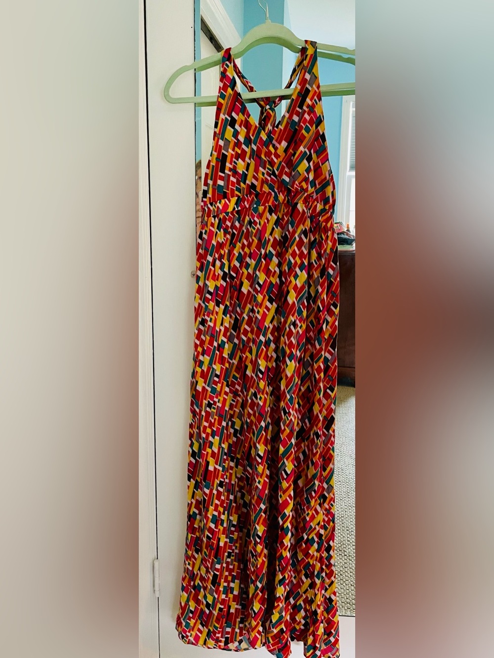 Girls XL Maxi Sundress- Ties at back of neck. Fits Adult women sizes S/M!